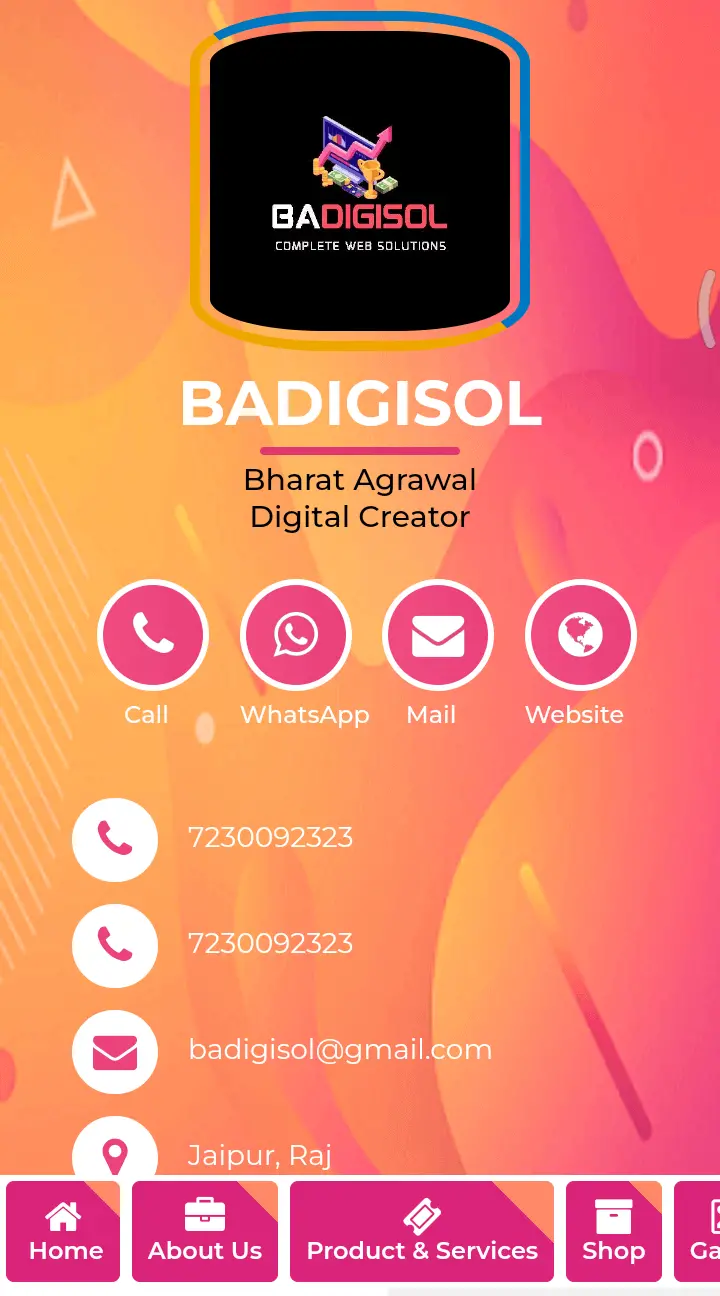 Digivcard template or themes